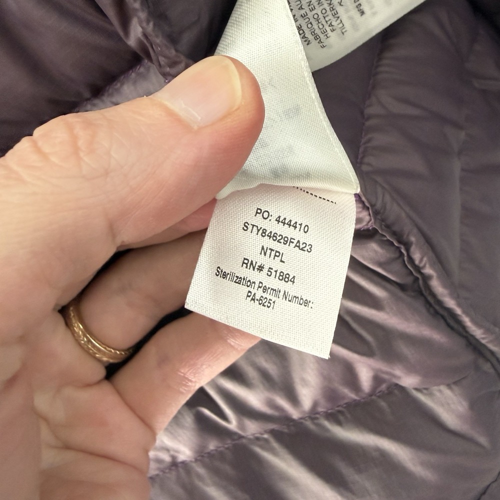 Patagonia Womens Down Sweater Puffer Vest Small Night Plum Purple Red Packable - Picture 9 of 9